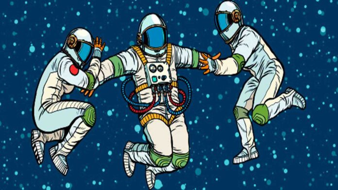 The three cosmonauts a science fiction stories for kids