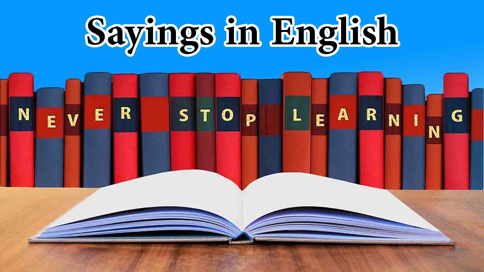Sayings in English