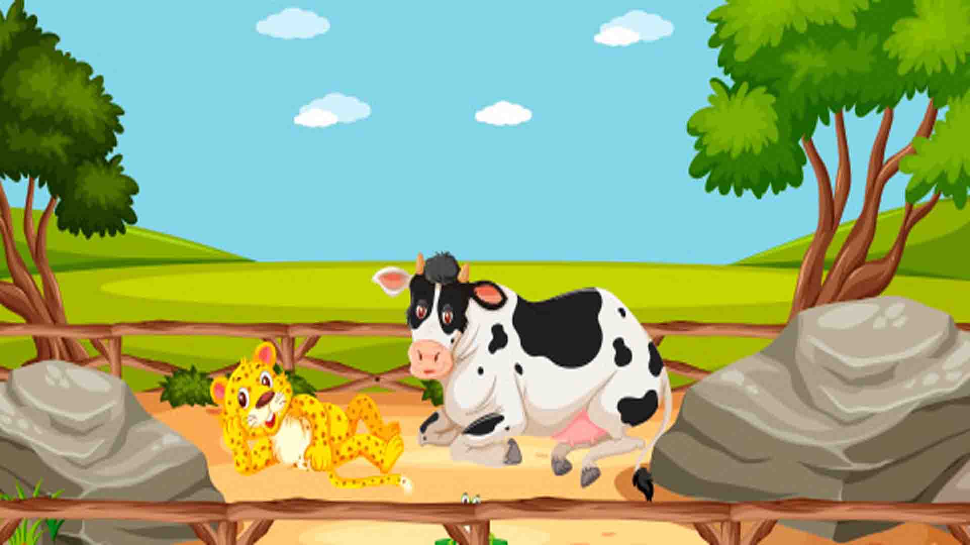 The tiger and the cow short story for kids | Stories for Kids