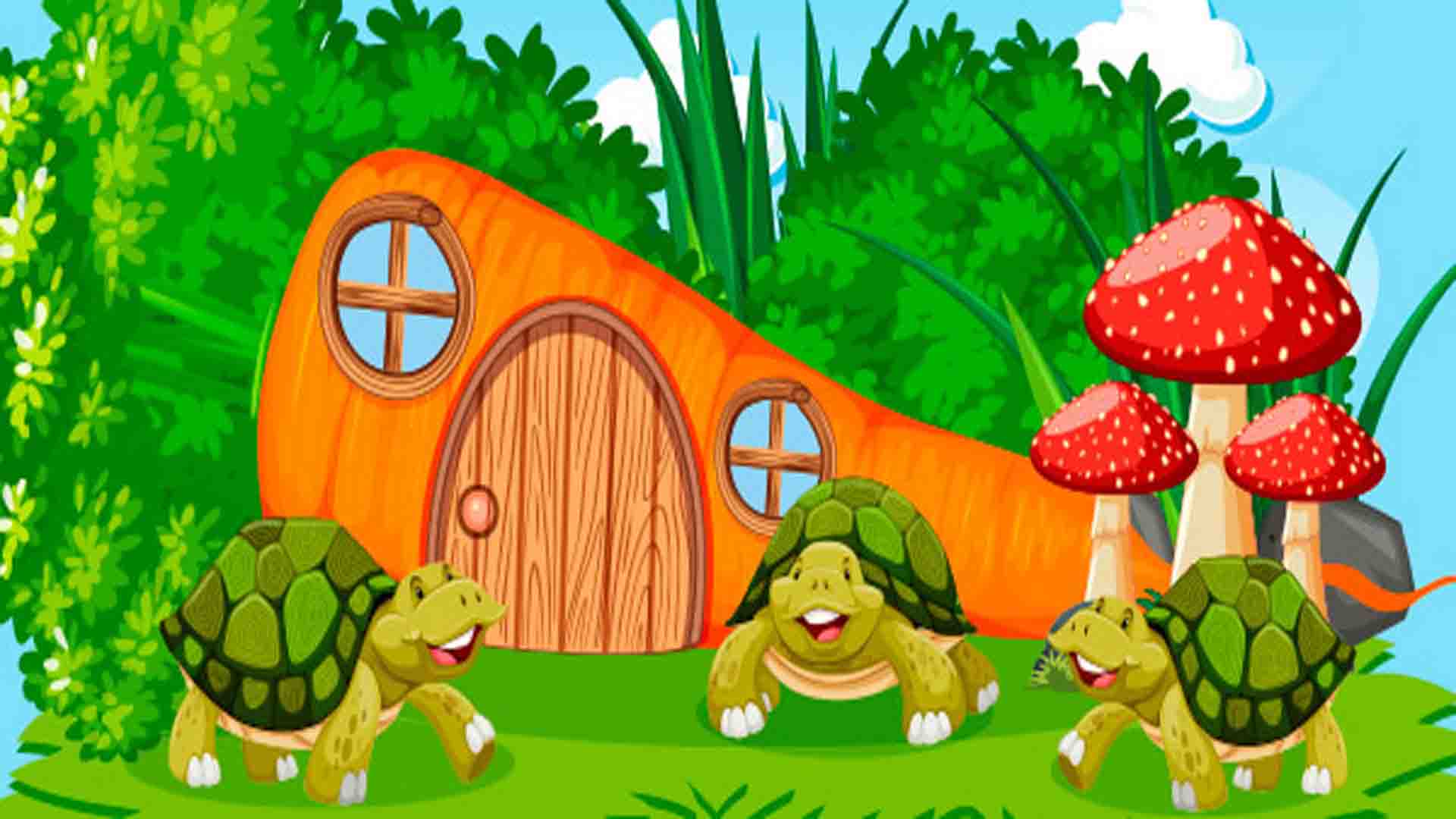 The turtle and the flute short stories for kids | Story in English for Kids